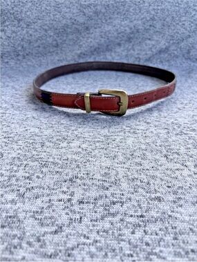 Fossil Vintage Multicolor Colorful Patchwork Leather Boho Y2K Belt